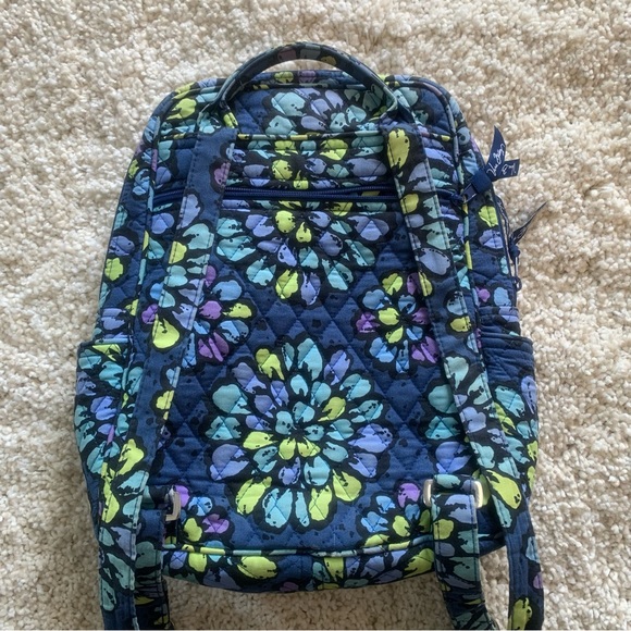 Vera Bradley Blue Floral Backpack - Picture 7 of 8